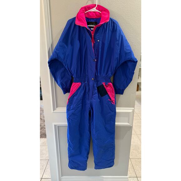Vintage 90's Retro Women's Raewiks Ski Snow One Piece Suit Sz M